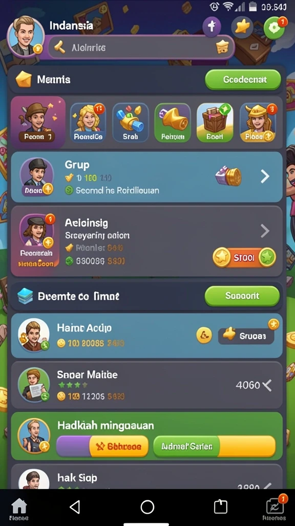 dna777 - Mode multiplayer yang seru dengan teman.